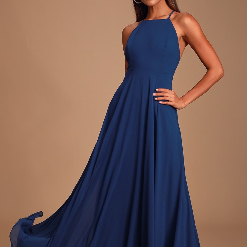 Navy blue lulus formal dress